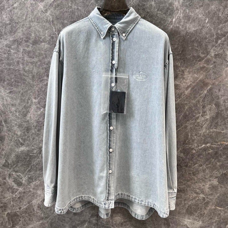 Prada Denim Long Sleeves Shirt