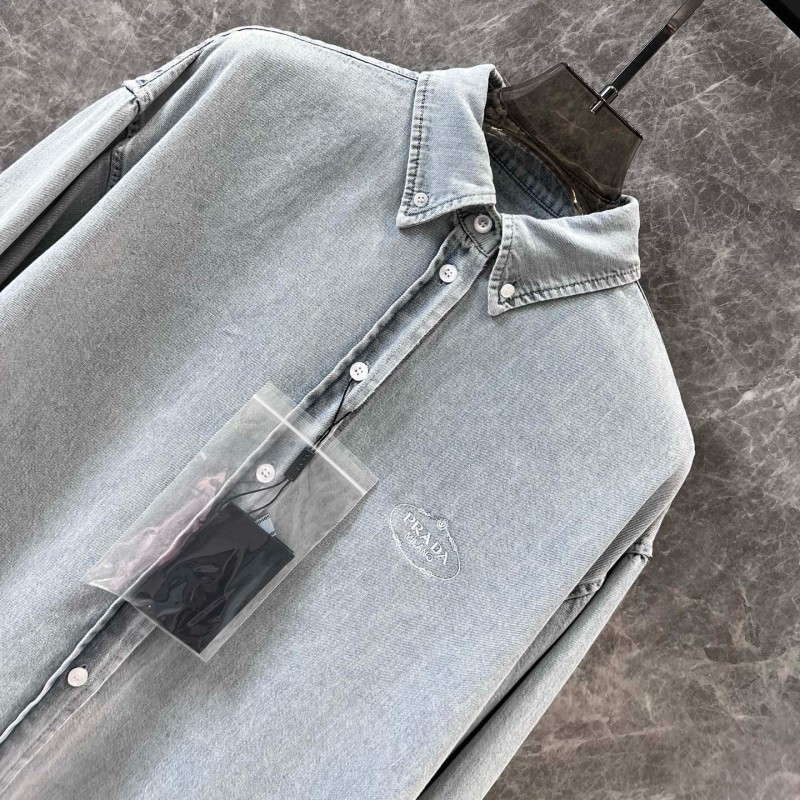 Prada Denim Long Sleeves Shirt