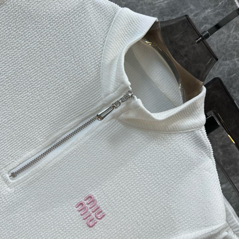 MiuMiu Zipper Shirt & Pants Set