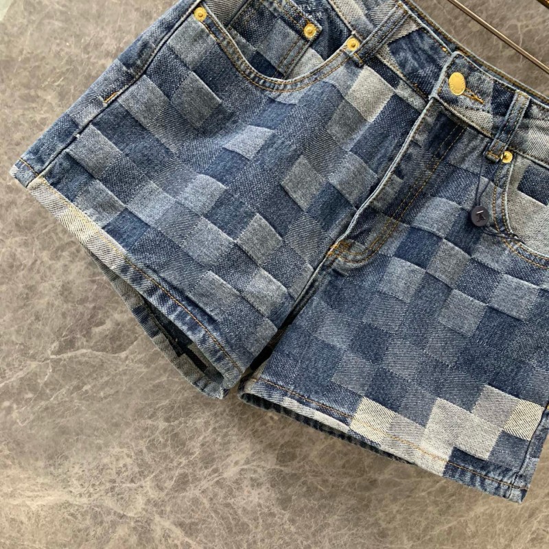 LV Denim Shorts