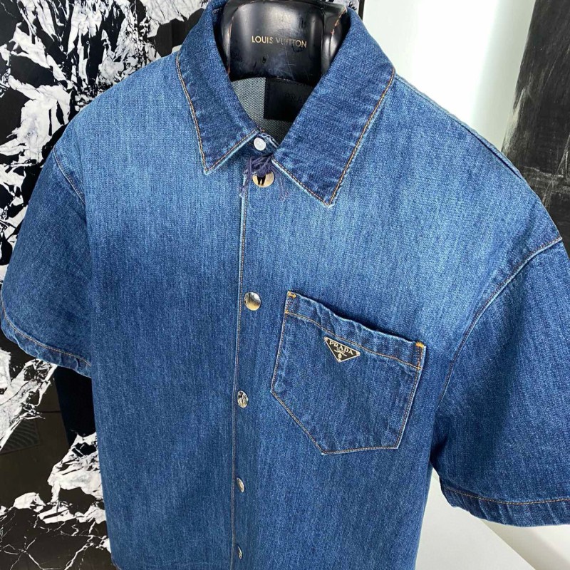 Prada Unisex Denim Shirt