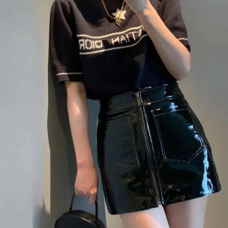 YSL Leather Skirts