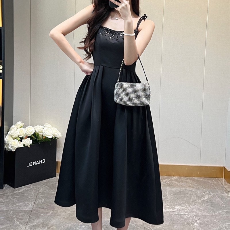 MiuMiu Suspender Long Skirt