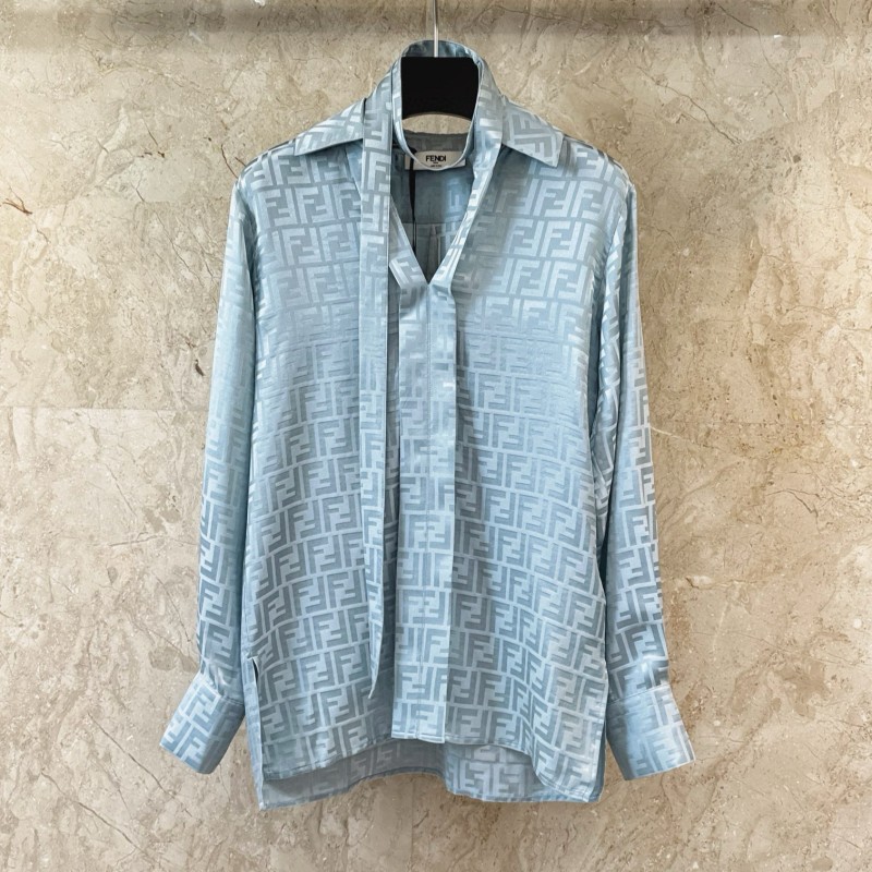 Fendi Silk Long Sleeves Shirt