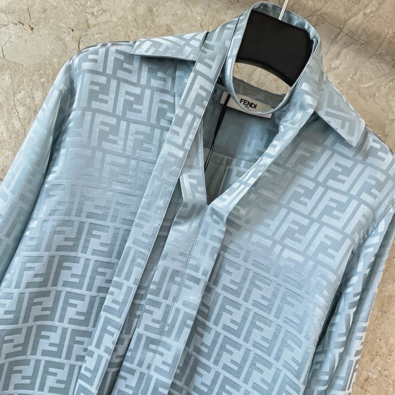 Fendi Silk Long Sleeves Shirt