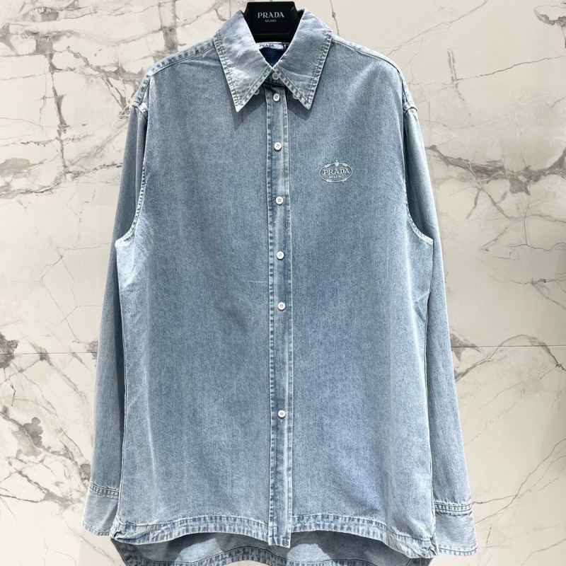 Prada Denim Long Sleeves Shirt