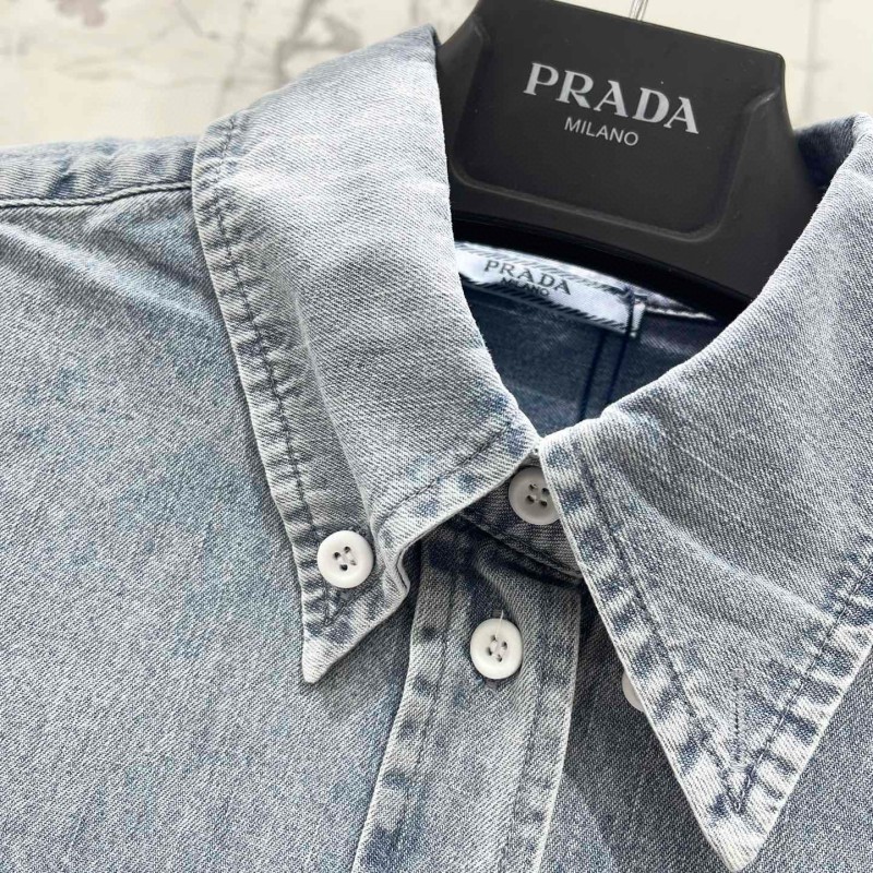 Prada Denim Long Sleeves Shirt