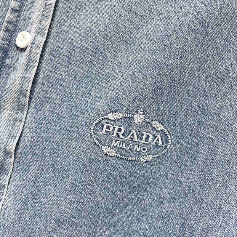 Prada Denim Long Sleeves Shirt