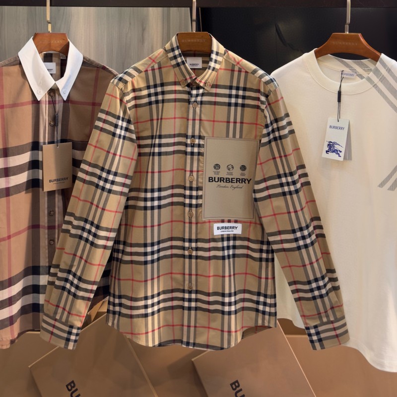 Burberry Unisex Long Sleeves Shirt