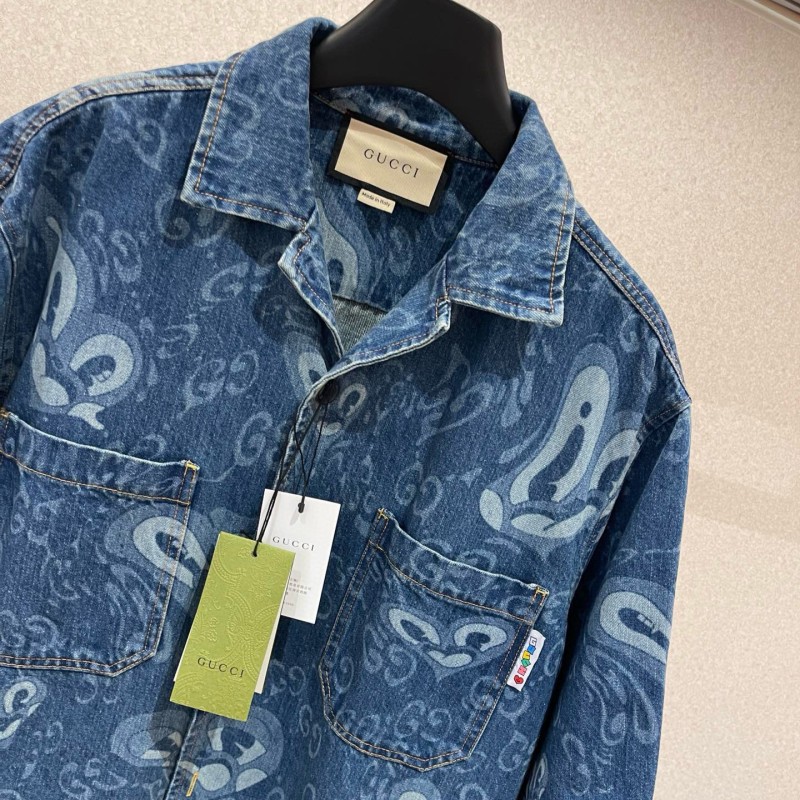 Gucci Unisex Denim Jacket & Shorts