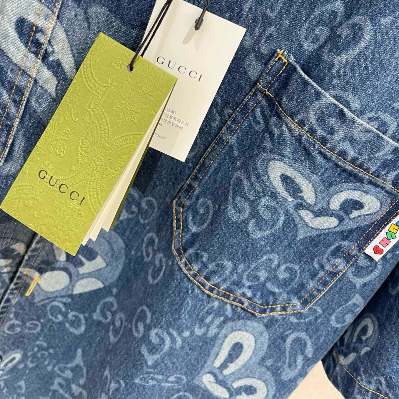 Gucci Unisex Denim Jacket & Shorts