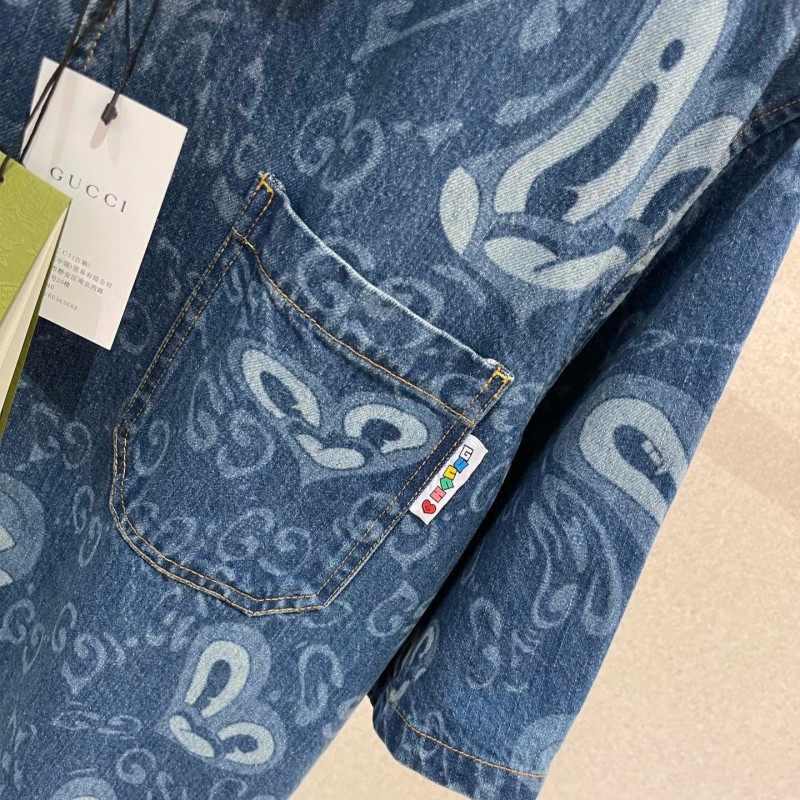 Gucci Unisex Denim Jacket & Shorts