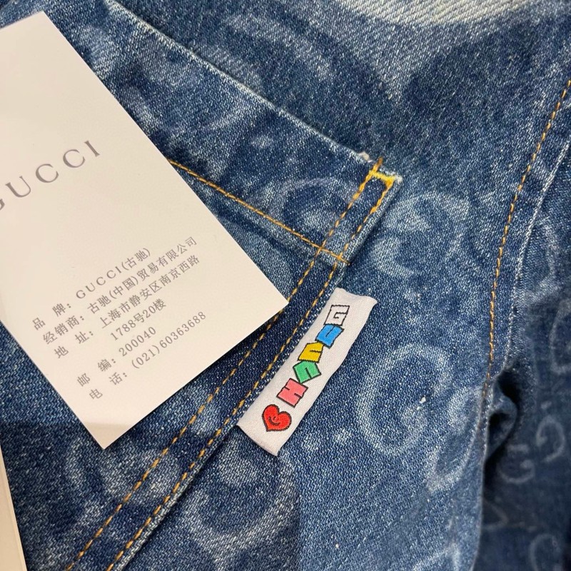 Gucci Unisex Denim Jacket & Shorts