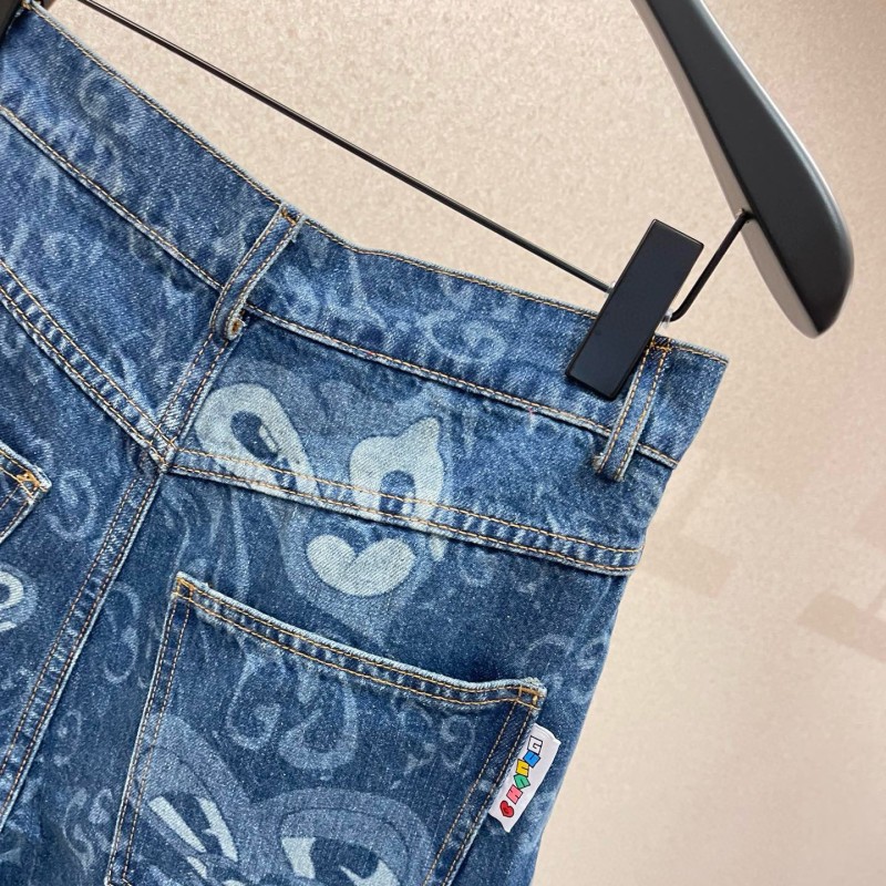 Gucci Unisex Denim Jacket & Shorts