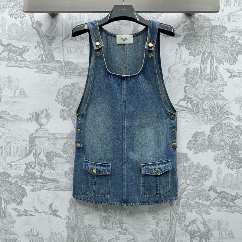 Celine Denim Singlet Dress