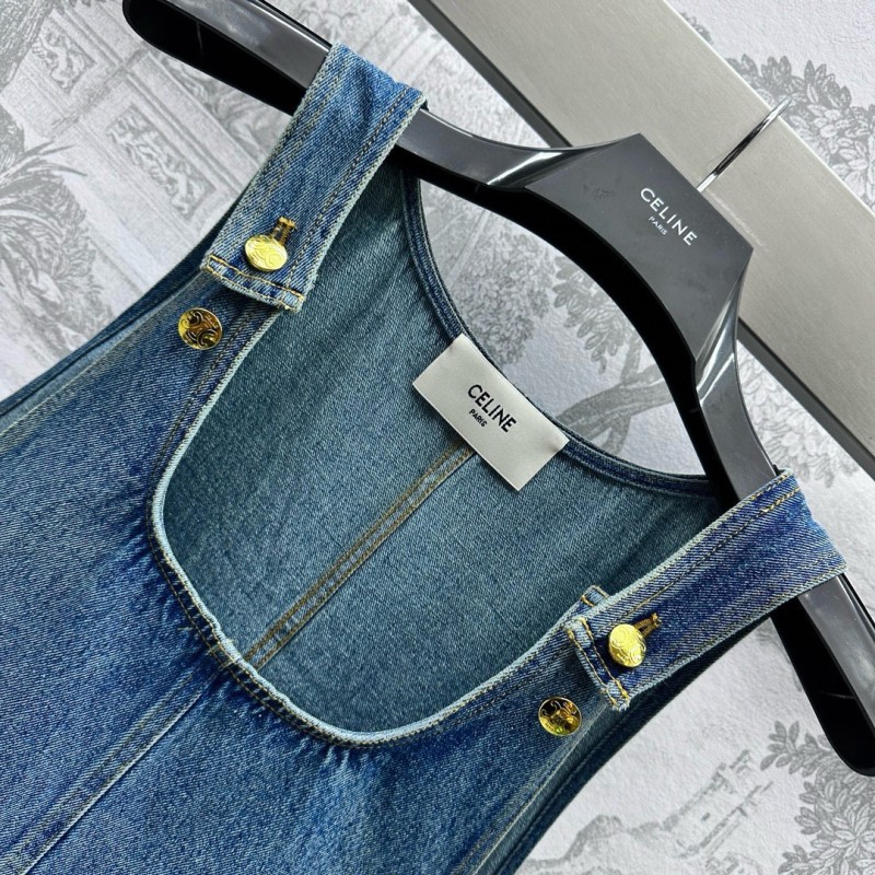 Celine Denim Singlet Dress