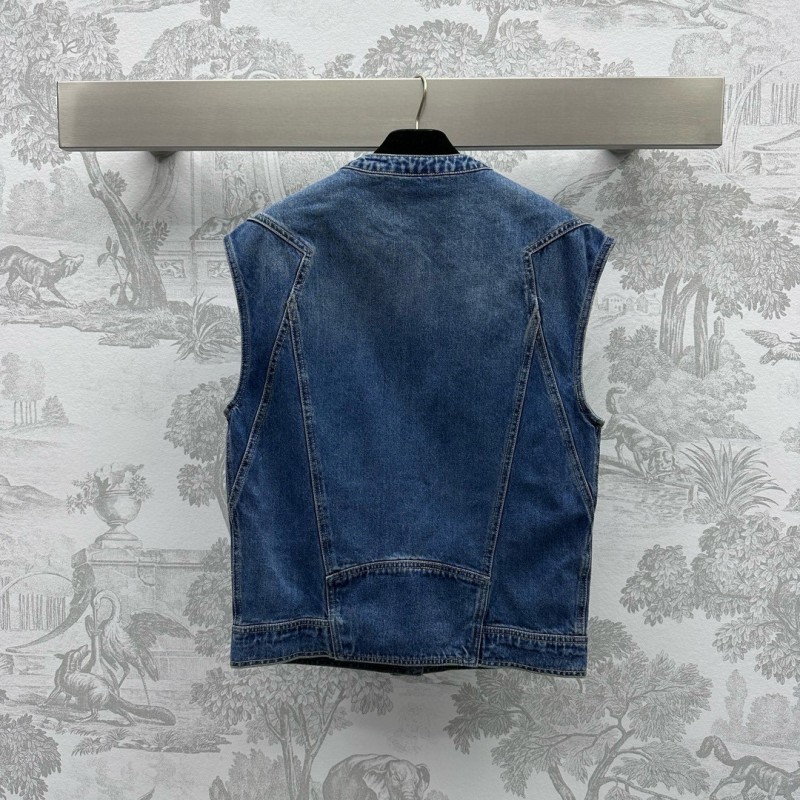 Chanel Denim Vest & Shorts Set