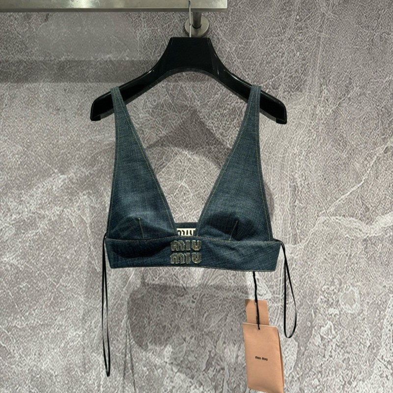 MiuMiu Denim Tube Top