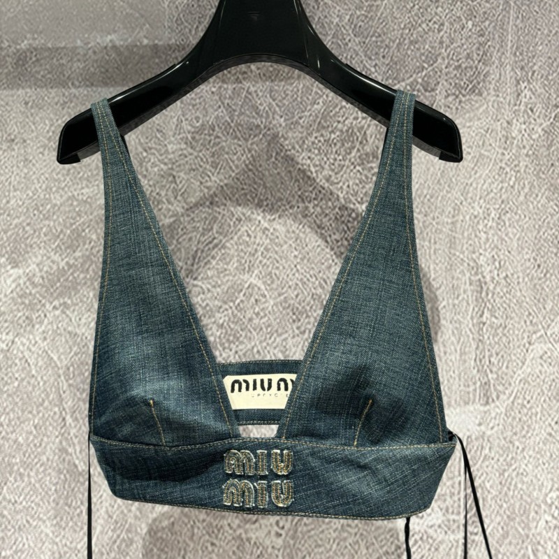 MiuMiu Denim Tube Top