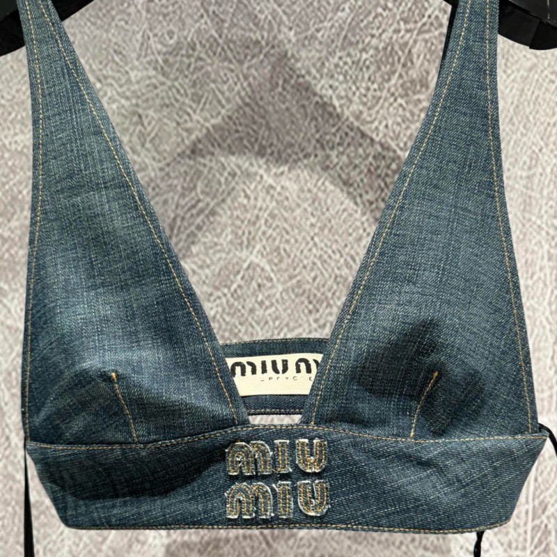 MiuMiu Denim Tube Top