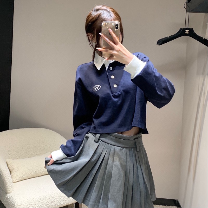 MiuMiu Long Sleeves Polo Tee