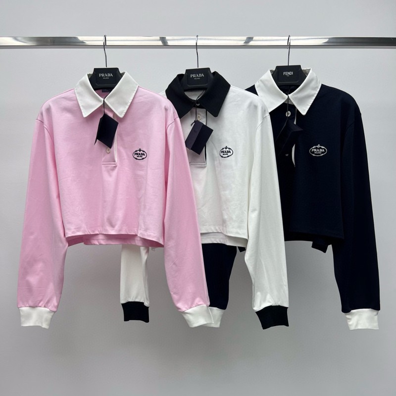 MiuMiu Long Sleeves Polo Tee