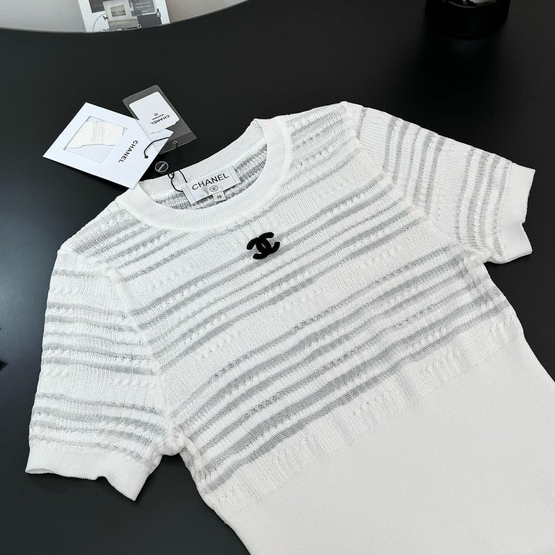 Chanel Hollow Knit Tee