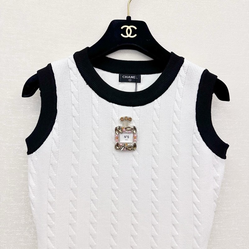 Chanel Sleeveless Shirt Dress