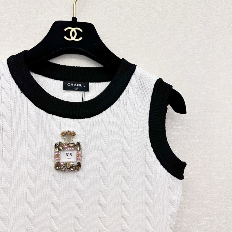 Chanel Sleeveless Shirt Dress