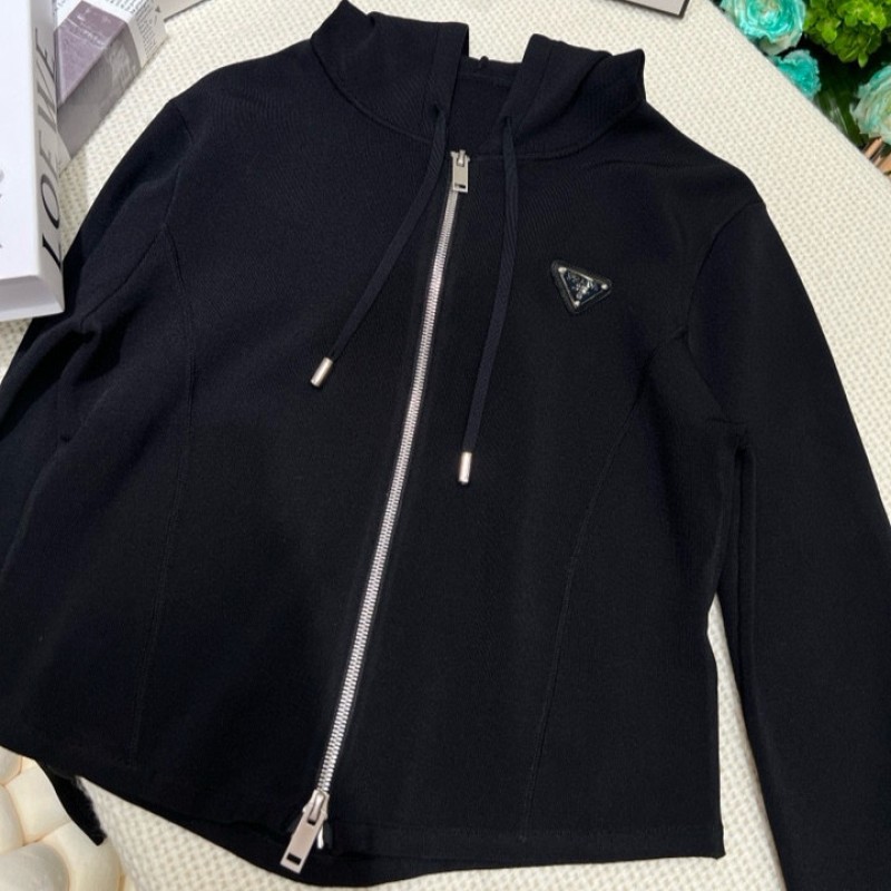 Prada Zipper Cardigan