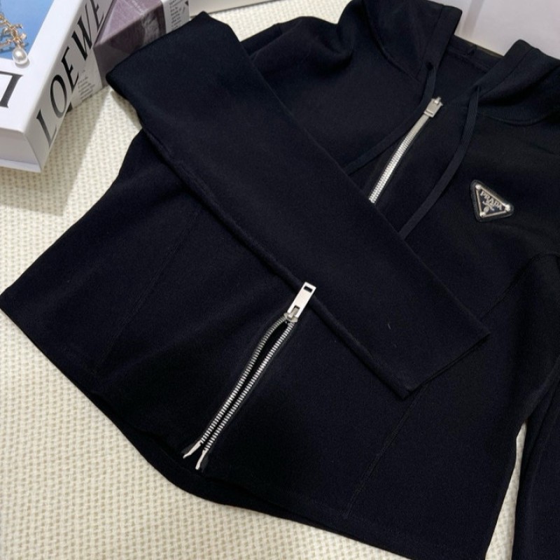 Prada Zipper Cardigan