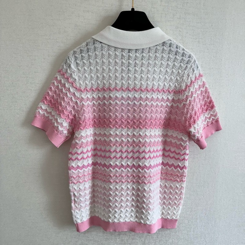 Chanel Knit Polo Tee