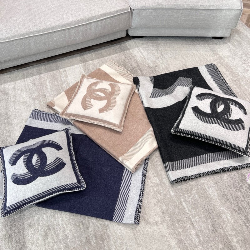 Chanel Blanket & Pillow