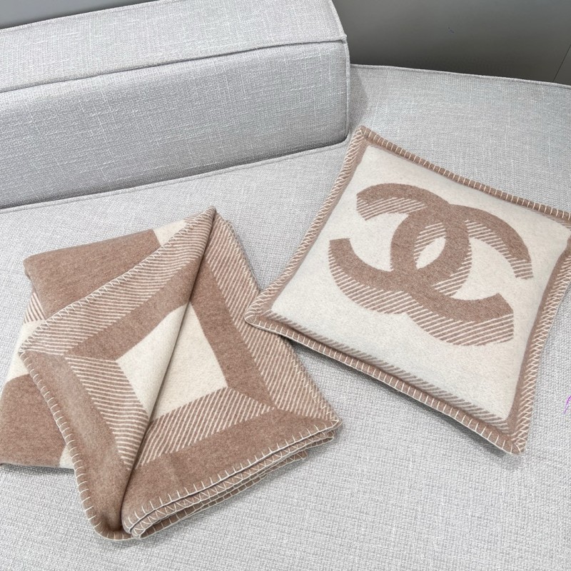 Chanel Blanket & Pillow