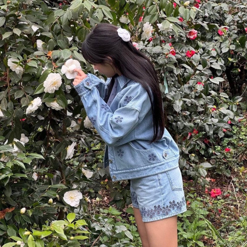 Chanel Denim Jacket & Shorts