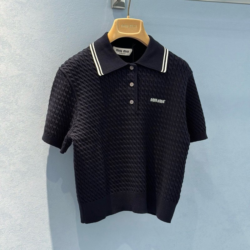 MiuMiu Knit Polo Tee