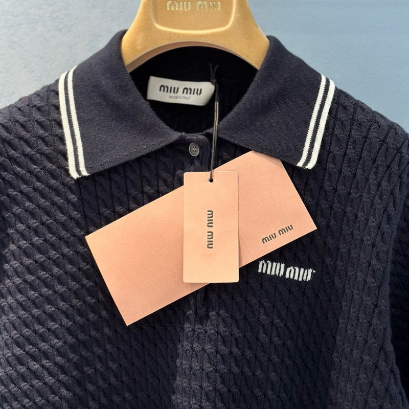 MiuMiu Knit Polo Tee