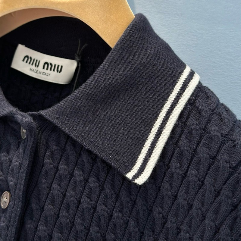 MiuMiu Knit Polo Tee