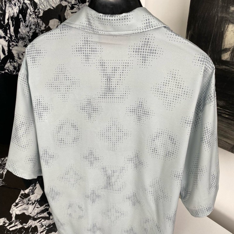 LV Unisex Silk Shirt & Shorts Set