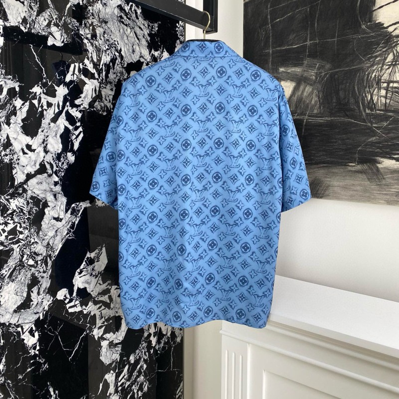 LV Unisex Silk Shirt & Shorts Set