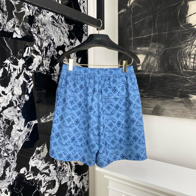 LV Unisex Silk Shirt & Shorts Set