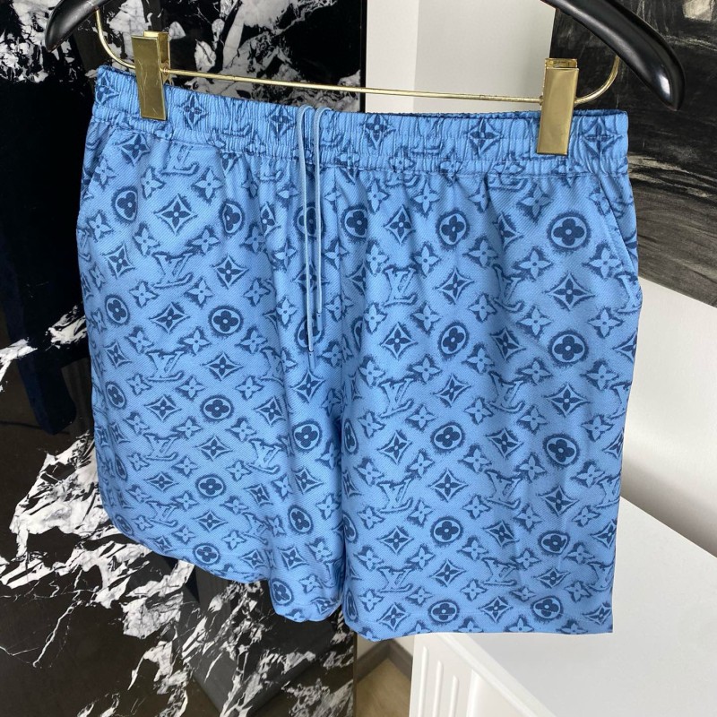 LV Unisex Silk Shirt & Shorts Set