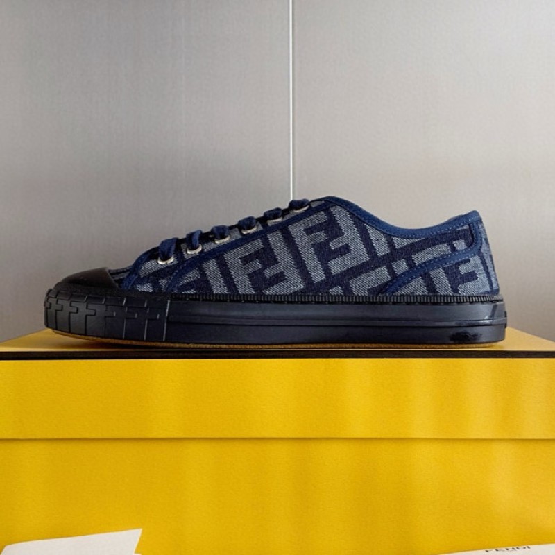 Fendi Domino Unisex Canvas Shoes