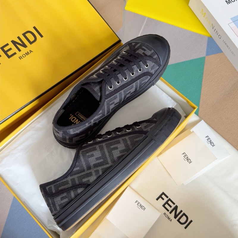 Fendi Domino Unisex Canvas Shoes