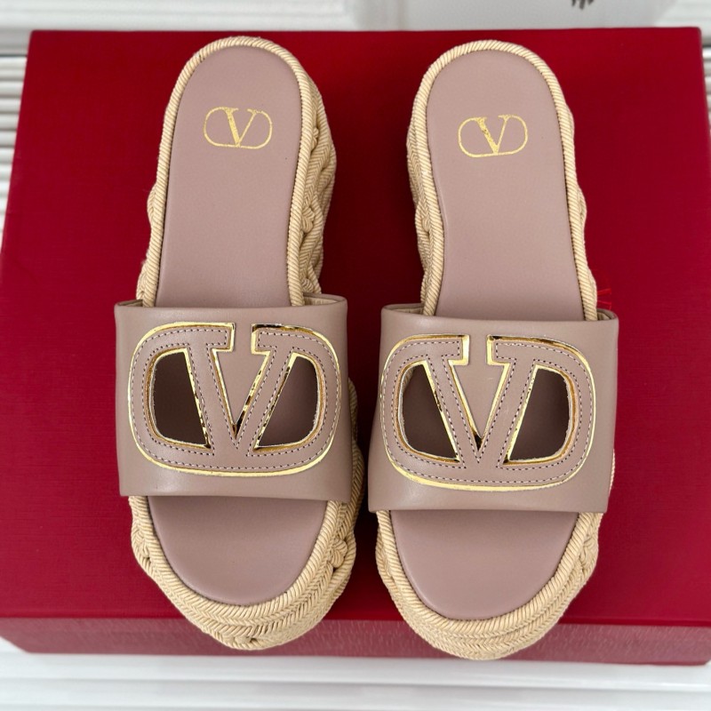 Valentino Platform Slippers