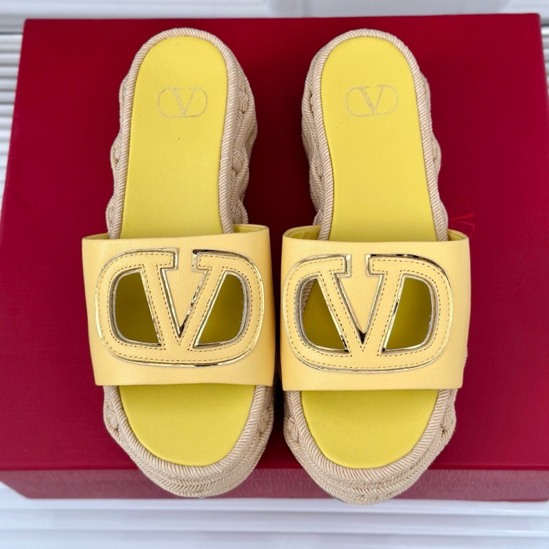 Valentino Platform Slippers