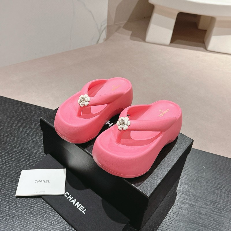 Chanel Platform Slippers