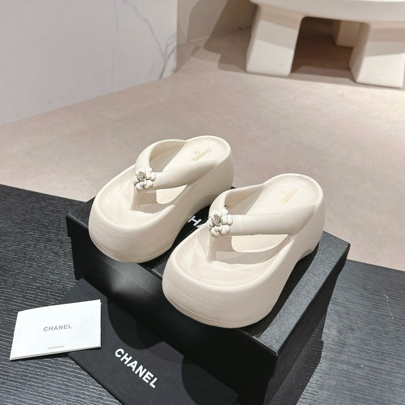 Chanel Platform Slippers