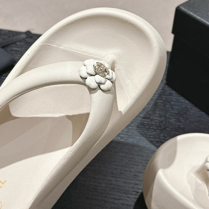 Chanel Platform Slippers