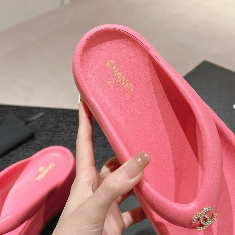 Chanel Platform Slippers